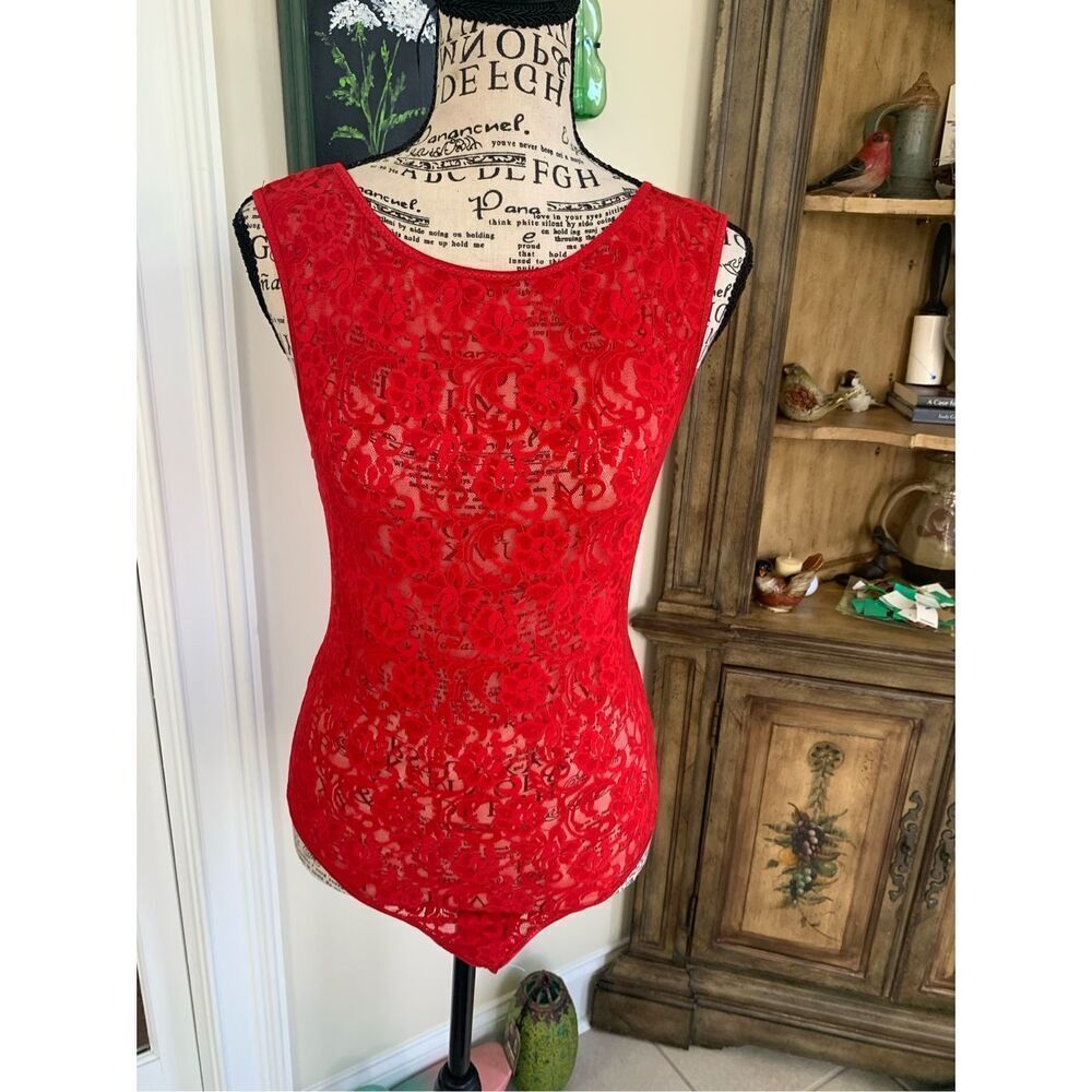 Cabernet Red Lace Body Suit